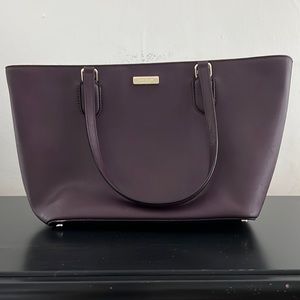 Purple Kate Spade Leather Bag